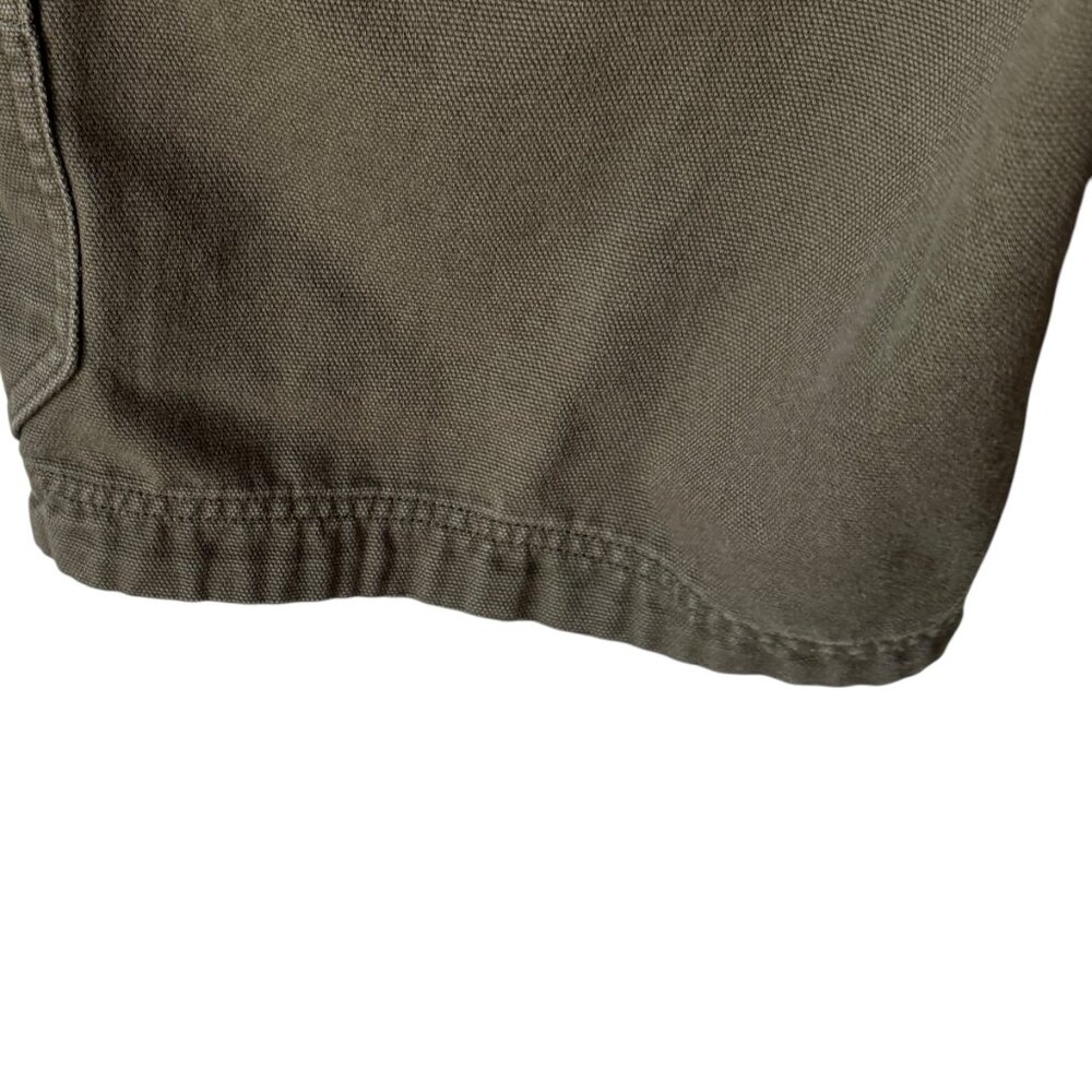 Duluth Trading Co Sz 36 Cargo Carpenter Shorts Utility Heavyweight Pockets Green - Picture 8 of 15